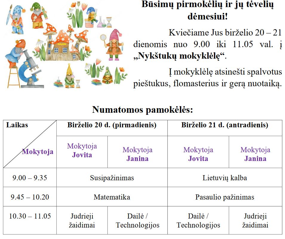 Nykštukų mokyklėlė 2022 1